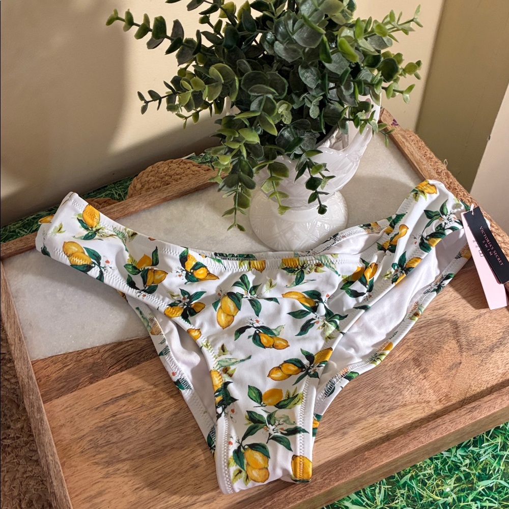 Victoria's Secret Lemon Print Bikini Bottom